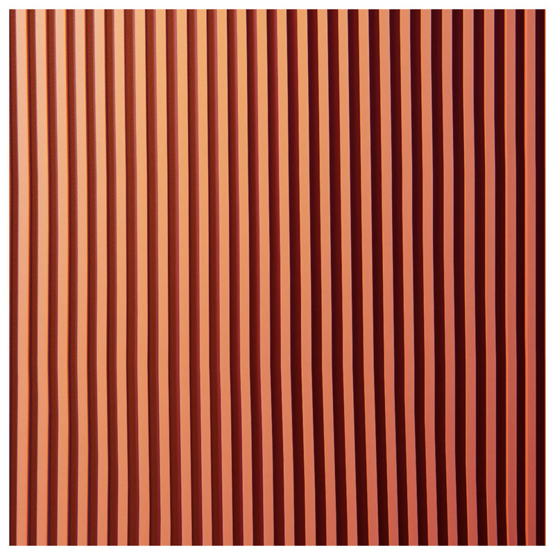 Vertical Orange Stripes Shower Curtains Extra Long, 70in W x 84in H