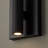 4.5" W x 6" H Integrated LED Mini Dual Sconce in Matte Black with Fluted Texture and Up and Down Cylindrical Light-123843809-123843806
