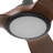 Honeywell Sirro 52" Matte Black with Chocolate Auburn Blades Ceiling Fan with Adjustable LED Light-124238663-124238661