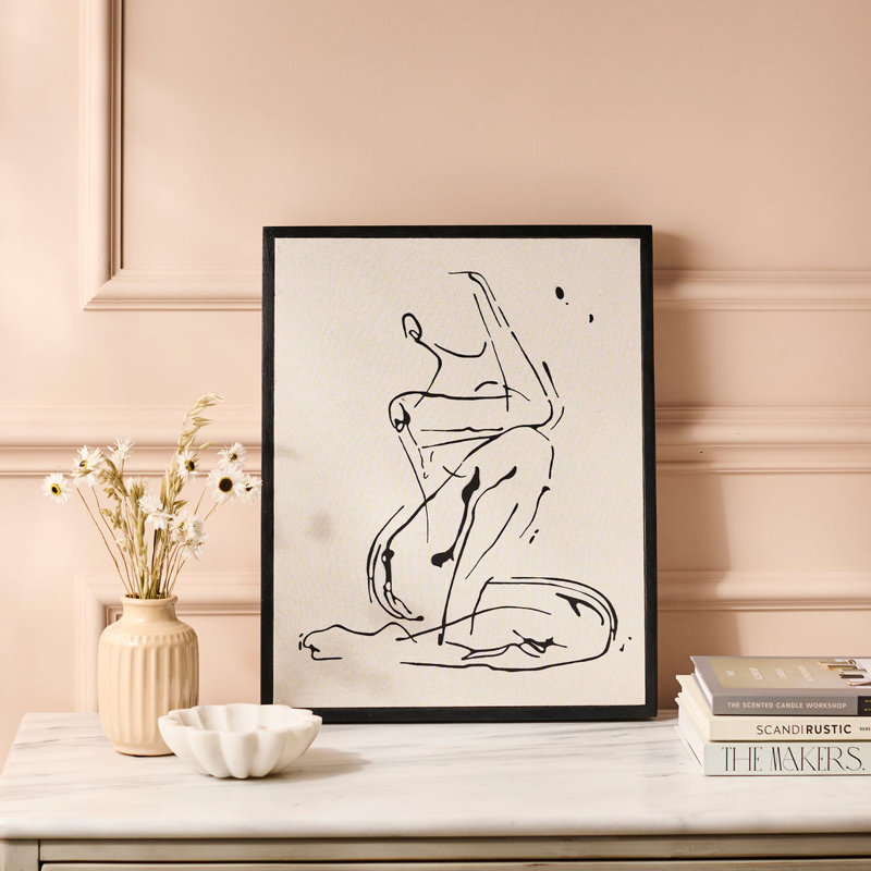 People Solid Wood and Fabric Wall Decor, Art - II, Single