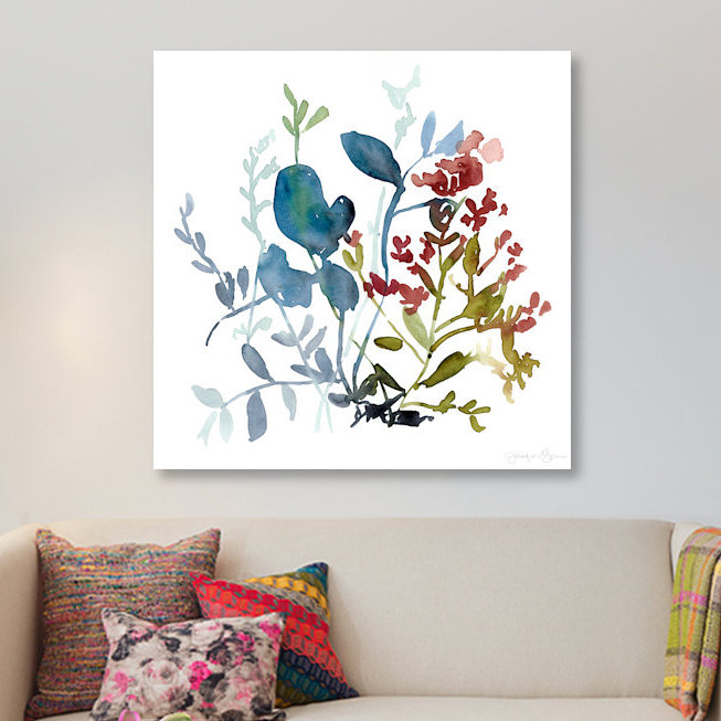 «Bloom Array I» par Jennifer Goldberger, reproduction sur toile tendue sur châssis, H 18 po x l 18 po x P 1,5 po