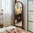 Retro Style Rotating Mirror with Integrated Storage Rack