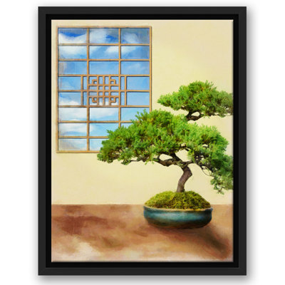 « bonsai tree relaxing spa room », impression