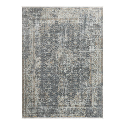Tapis oriental gris fumée Folmar