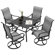 Jeovoni Swivel Patio Dining Armchair