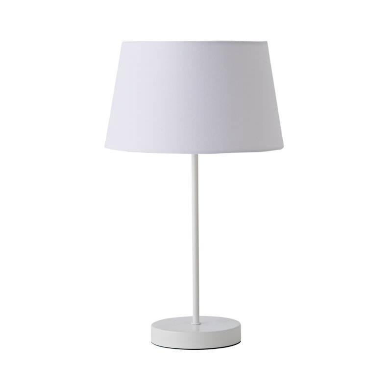 Romeir Metal Table Lamp, White