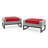 Sameko 2 - Person Patio Conversation Set with Sunbrella® Cushions-31968838-31968840