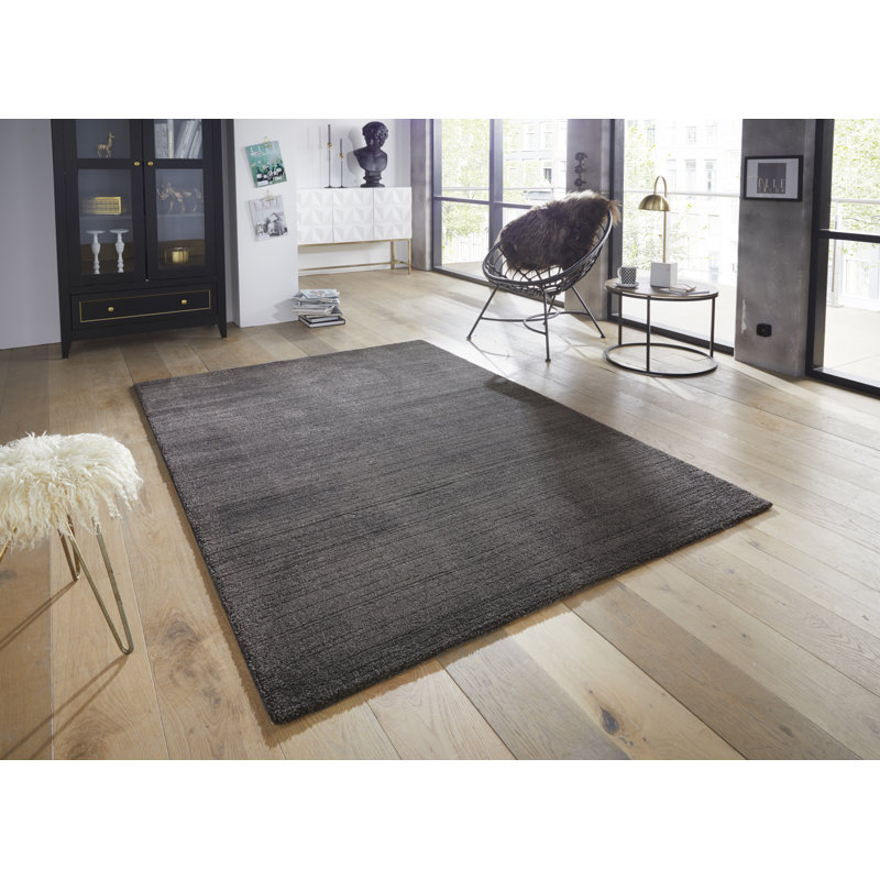 Loos Anthracite Rug, Rectangle 120 x 170cm