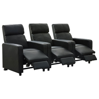 Upholstered 3-seater Home Theater