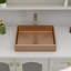 19x15 Inch Bathroom Vessel Sink Stainless Steel Rectangle Bathroom Sink Vessel Sink with Drainer-98373671-98373672
