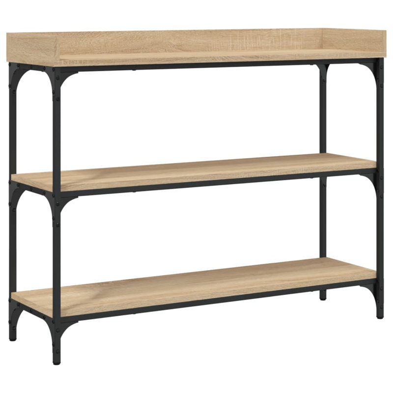 Nyal Console Table, 80 H x 100 W x 30 D cm, Sonoma Oak