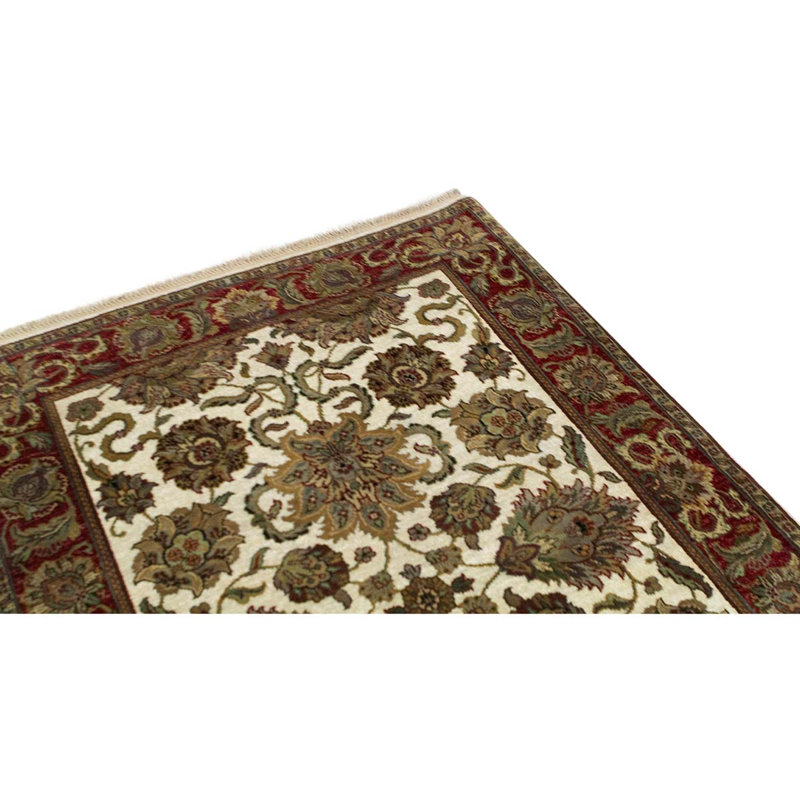 Hand Woven Silk and Wool Oriental Area Rug
