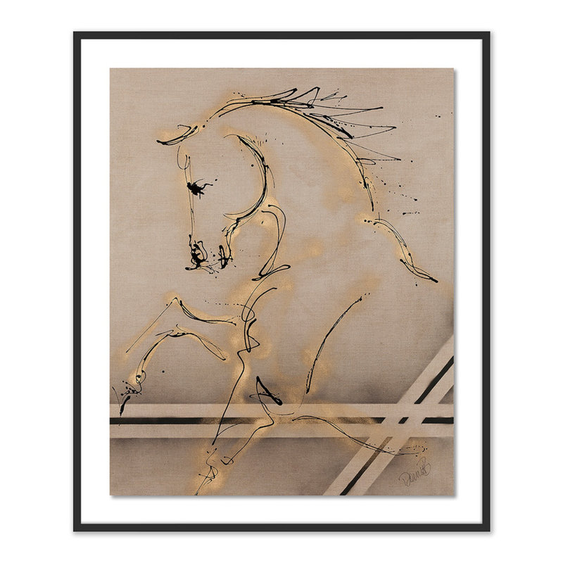 Greeting II Print by Donna Bernstein, Black, 48" H x 40" W x 2.5" D