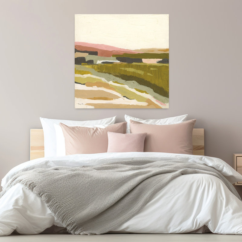 Contemporary Art Abstract Contemporary Landscape Nature Art by Mackenzie Nelson - Wrapped Canvas Print