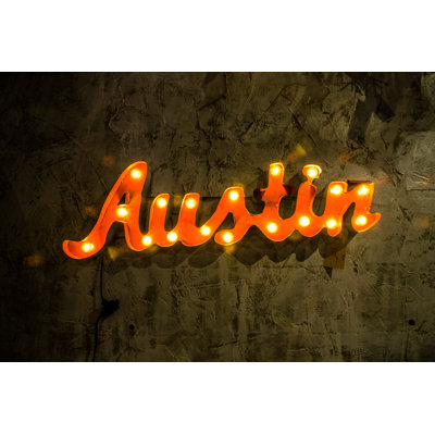 Light Metal Sign - Wrapped Canvas Print