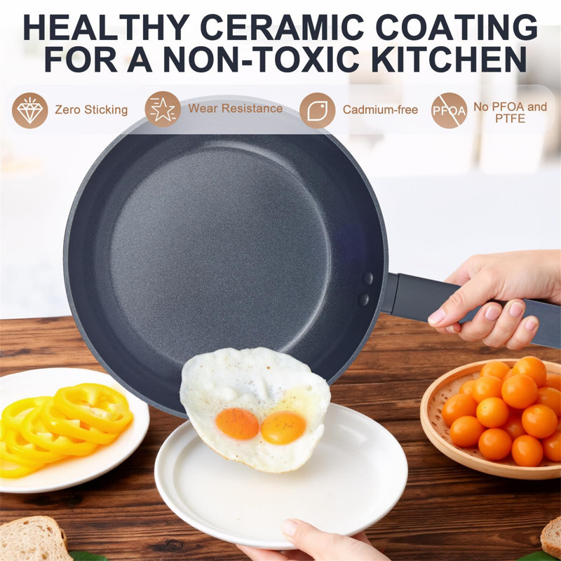 3 - Piece Non-Stick Ceramic Cookware Set