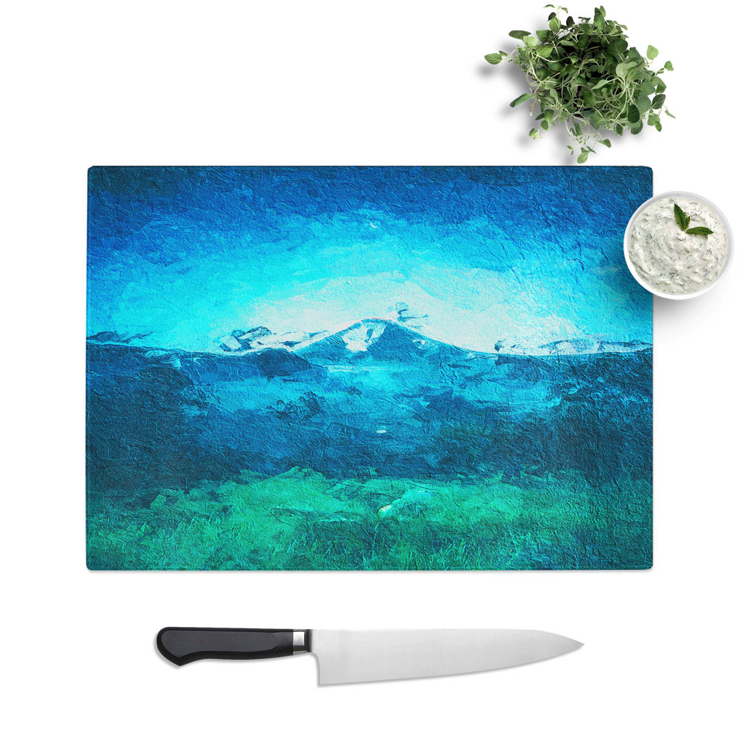 Glass Mountain View in Bali in Abstract Chopping Board