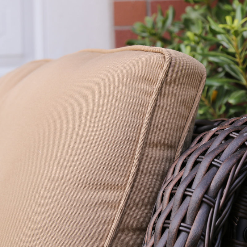 Outdoor 4'' Seat / Back Cushion, Khaki