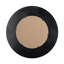 Miroir d'appoint rond doré et noir avec texture tissée