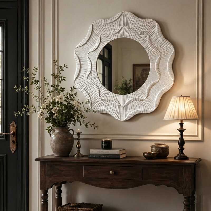 Miroir mural Wavy Flower