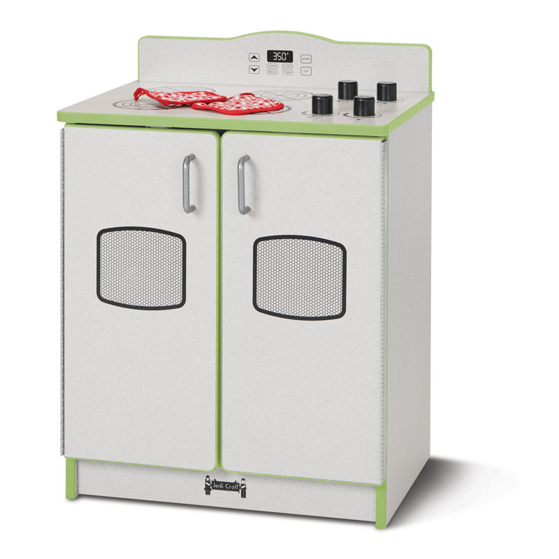 Rainbow Accents Culinary Creations Kitchen Stove, Gray/Key Lime