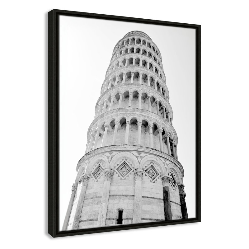 Iconic City Collection "Pisa" par Natalie Carpentieri, Cadre flottant espresso, Non, H 25,5 po x l 19,5 po x P 2 po