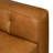 Capa Genuine Leather Corner Sectional Sofa In Saddle Tan