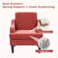 Fauteuil d'appoint rembourré en chenille Mordern And Chic Design-207484024