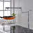 Kitchen Faucet Pot Filler, Deck Mount Pot Filler Kitchen Sink Faucet with Dual Swing Joints Spout-65465461