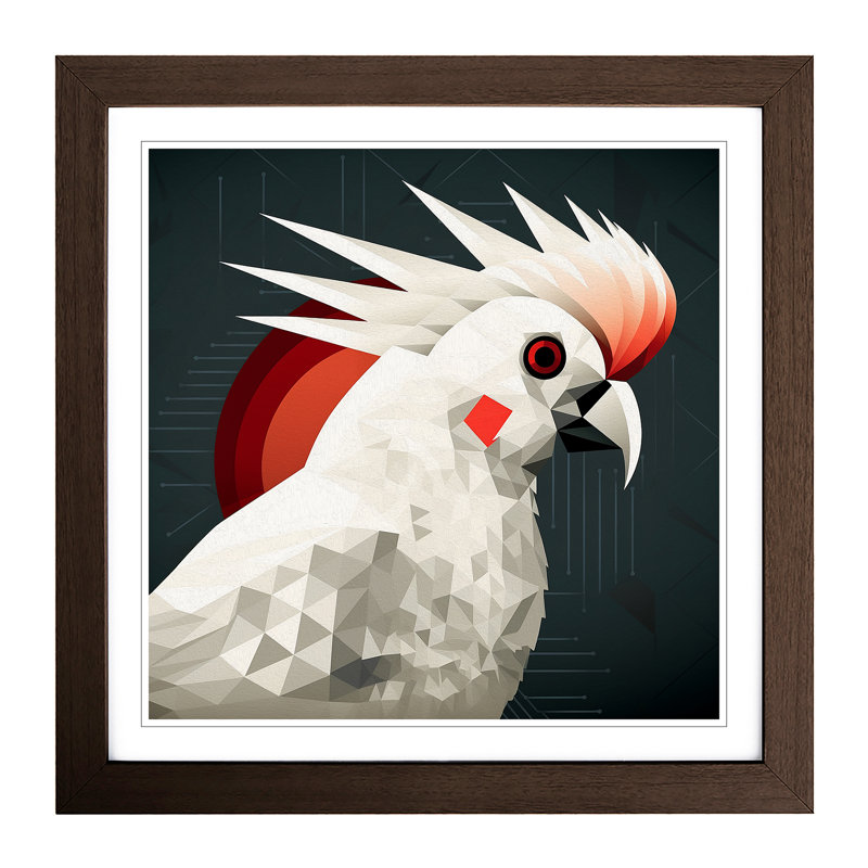 Single Picture Frame Print on Wood, Walnut