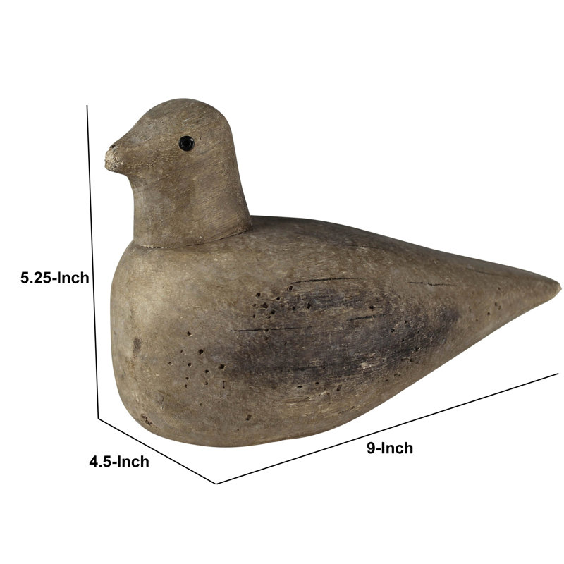 Adamarys Wood Bird Sculpture