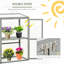 Orlan Mini Greenhouse with Wood Frame and Polycarbonate Panels