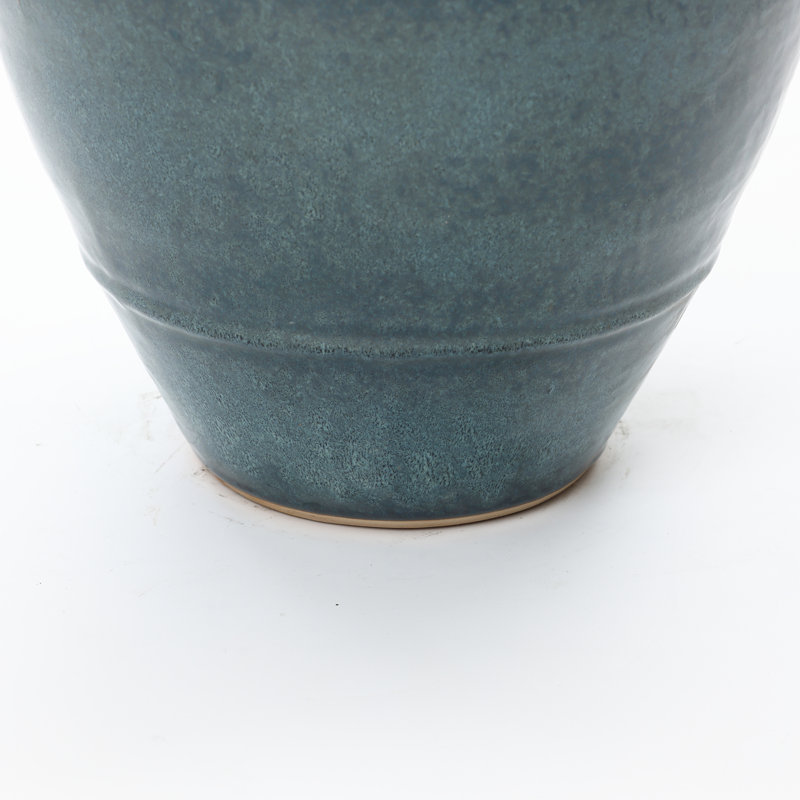 Vase en céramique bleu océan 15,8 po