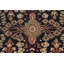 Tapis unique en laine noué à la main bleu marine des années 1930 de 4 pi 0 po x 6 pi 7 po Braea