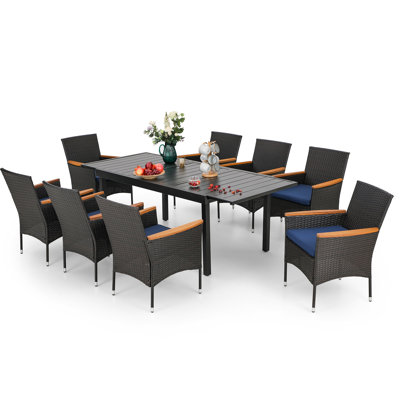 Alyah Square 8 - Person 61" Long Dining Set by Lark Manor