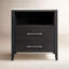 Mayfair 2 Drawer Wood and Marble Nightstand-450405338