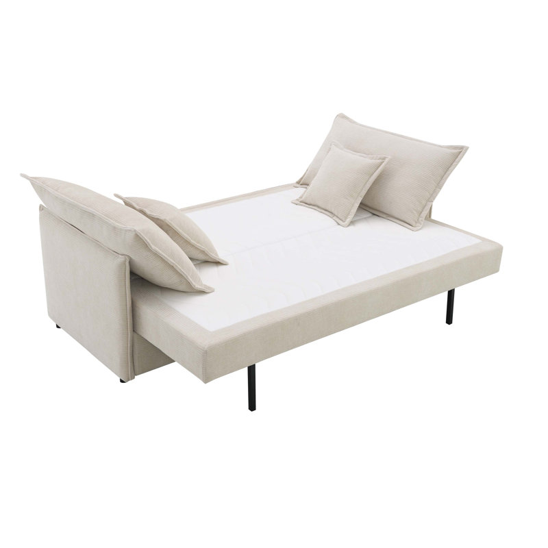 Comfortable Fabric Sectional Sofa with Plush Toss Pillows for Relaxing
