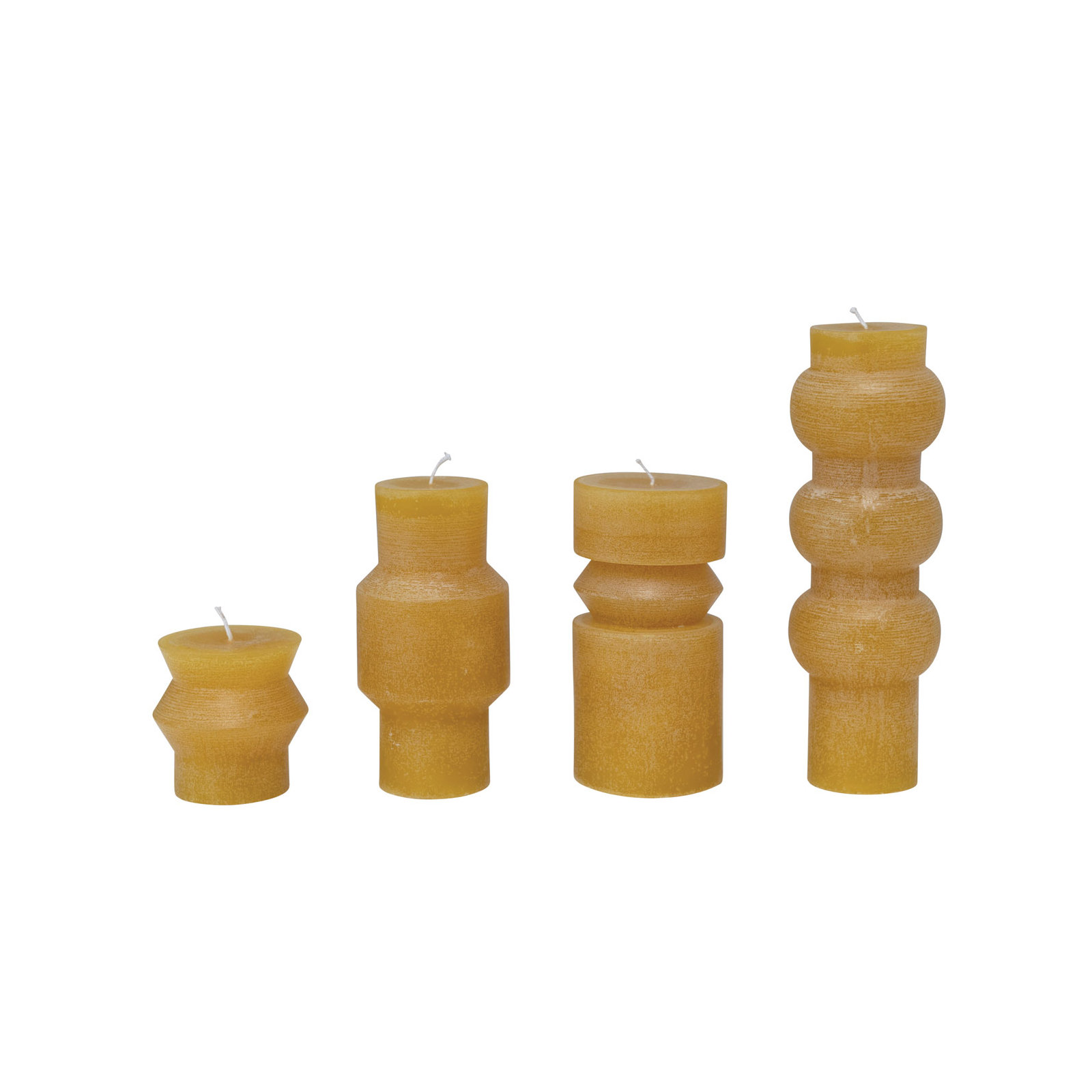 Arlene Unscented Pillar Candle, Honey