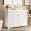 Meuble-lavabo 48 po avec lavabo en résine, 6 tiroirs à fermeture en douceur et portes doubles avec tablettes à 2 niveaux, pieds en pin massif