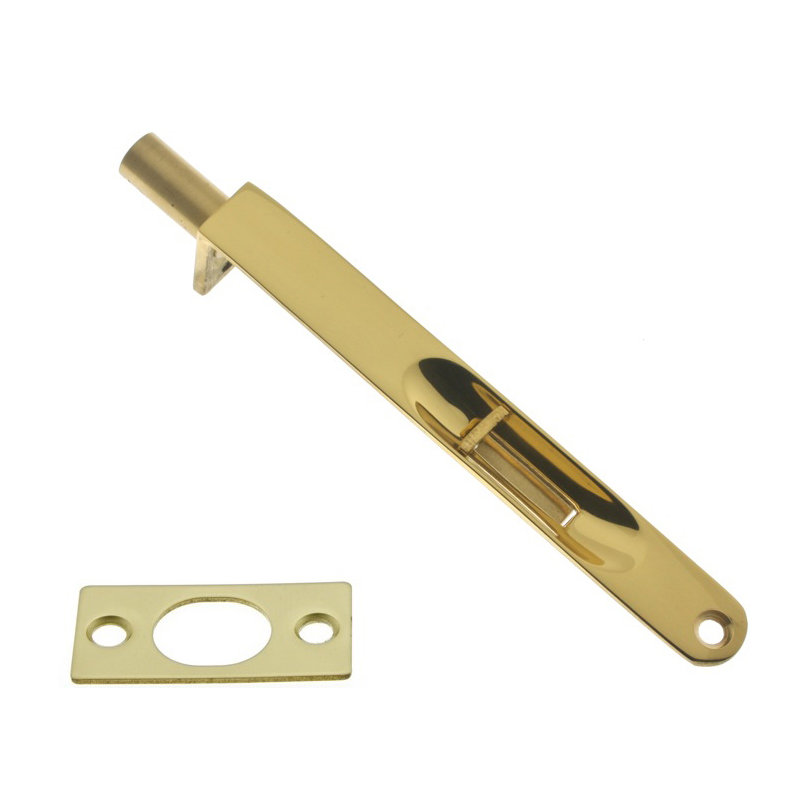 Solid Brass Flush Bolt with Round End