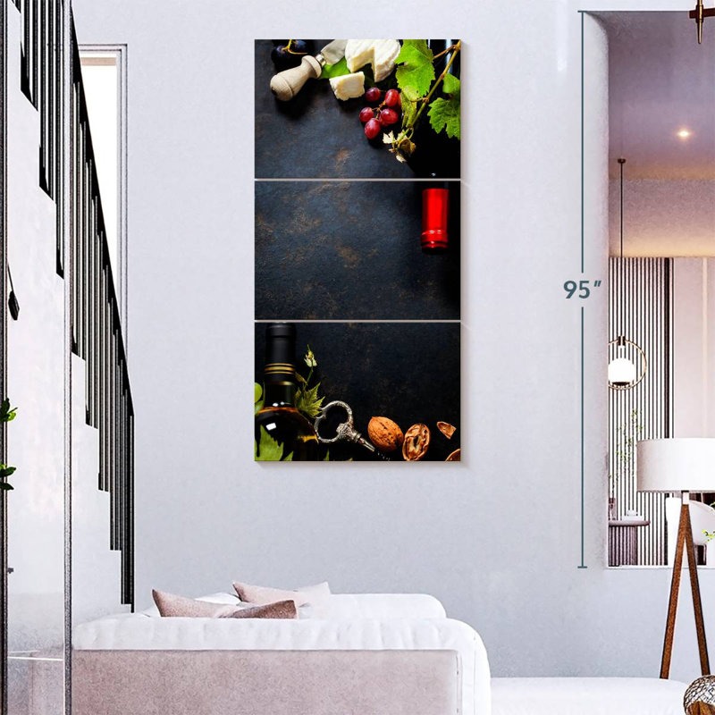 Wine Pairing Table, 75" H x 36" W