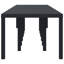 Table de jardin vidaXL anthracite en rotin de polyester 157,48 x 39,37 x 28,74 po-1038973053
