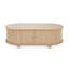 TABLE LATÉRALE DE RANGEMENT OVALE EN MDF