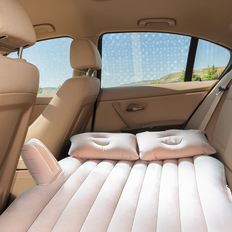 Matelas gonflable portatif pour camping, Beige