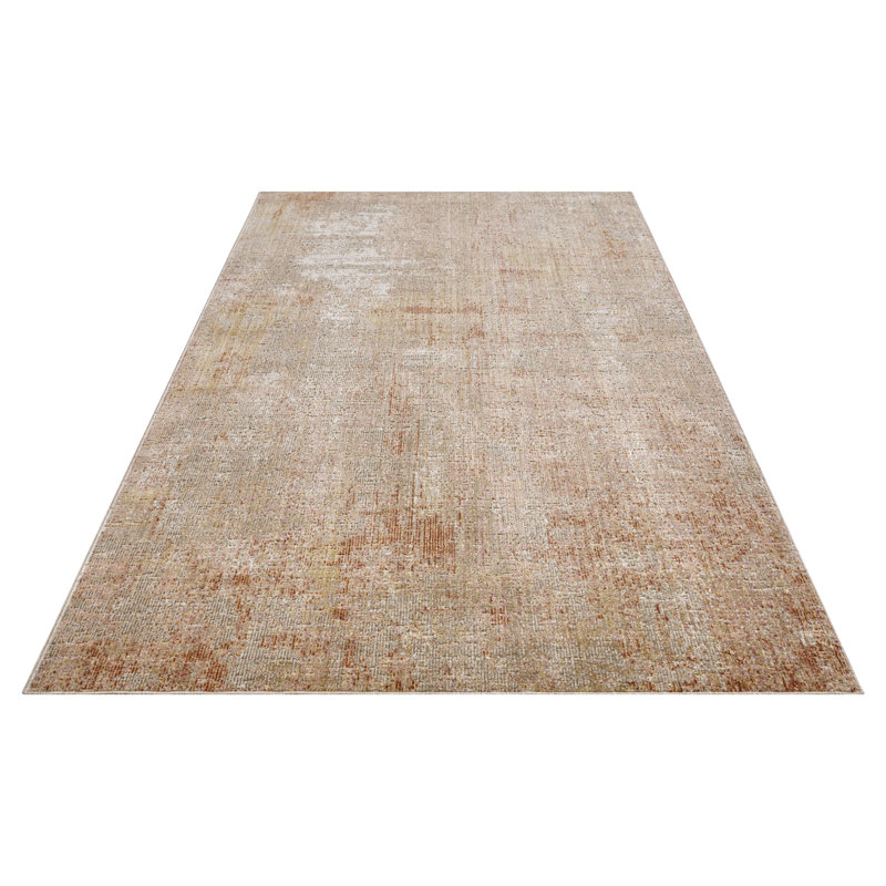 Gizeh Cream/Red Indoor/Outdoor Rug, Rectangle 75 x 120 cm