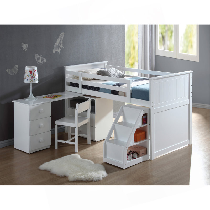 Ensemble de lit mezzanine simple Wyatt