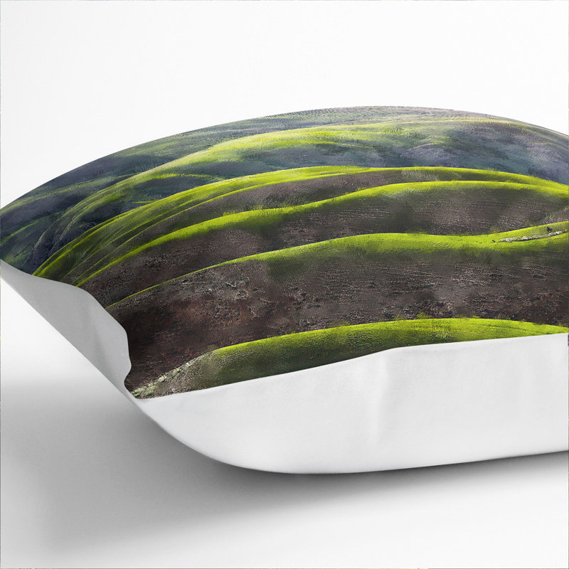 Grassland In Xianjiang China Painting Square Throw Cushion, White, 55cm H x 55cm W x 20cm D