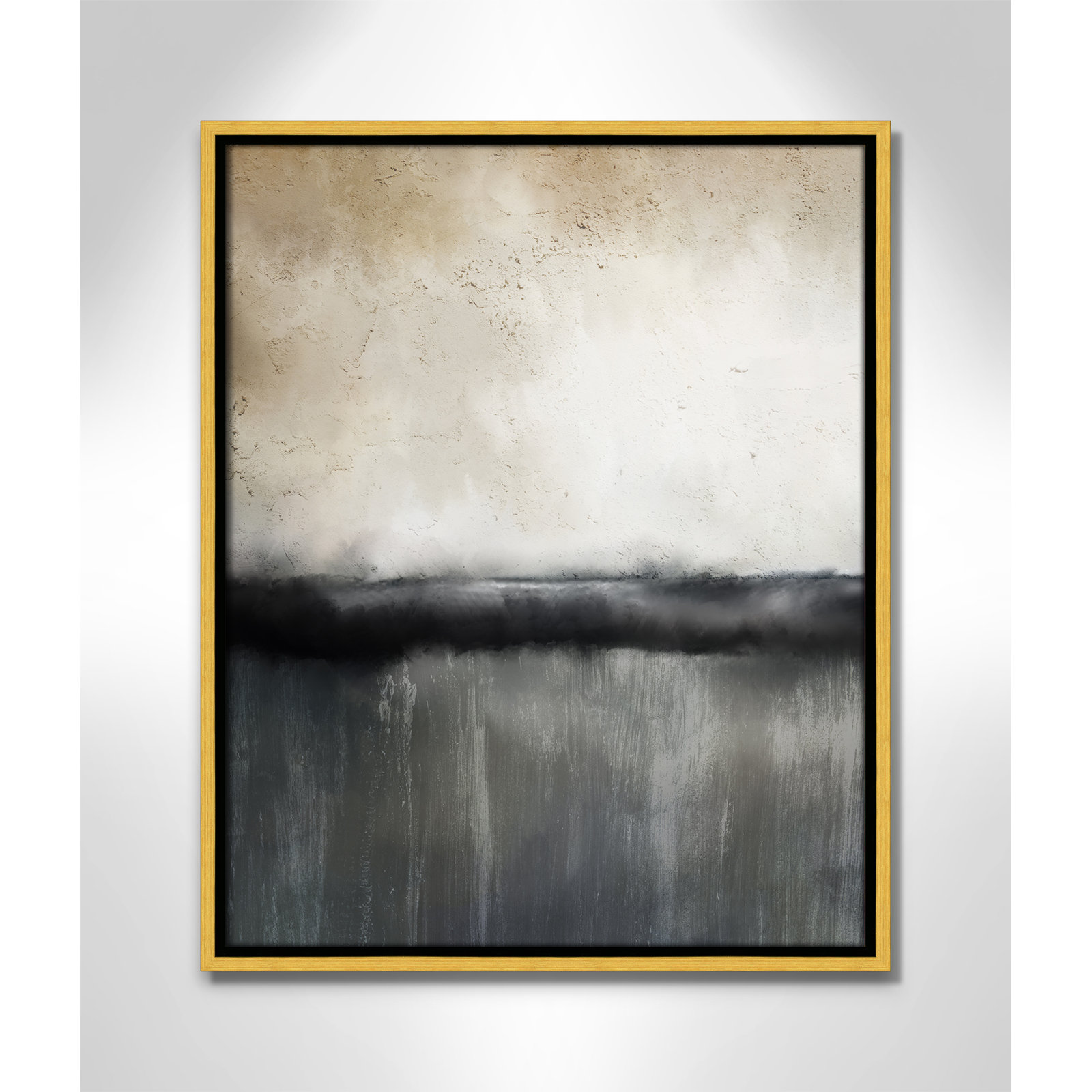 Sunset by Kimberly Allen Print, Picture Framed Canvas, 21.5" H x 17.5" W, Gold