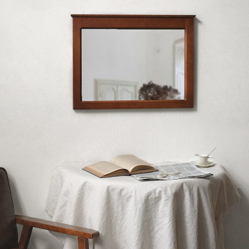 Rectangle Solid wood Wall Mirror