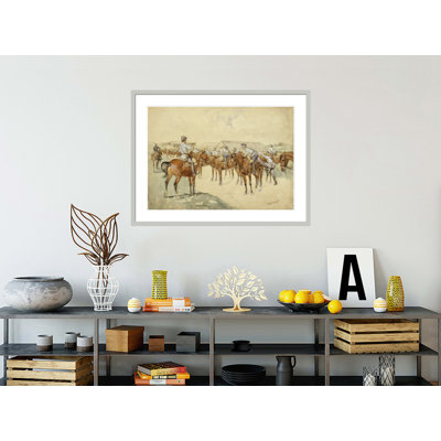 A Call to Arms by Frederic Remington -Framed Giclee Print